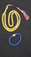 Islamic Prayer 99 Beads Made of Clear Yellow Baltic Amber and amber bracelet  picture