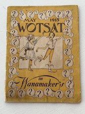 Antique Wanamaker's WOTSAT Children’s Magazine MAY 1915 Philadelphia Store Book picture