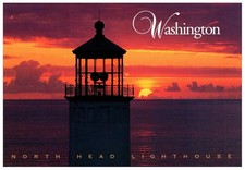 Vintage Postcard North Head Lighthouse Washington picture