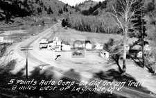 5 Points Auto Camp Texaco Gas Station La Grande Oregon OR - Reprint picture