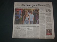2019 NOVEMBER 15 NEW YORK TIMES - 2 KILLED AT SAUGUS HIGH SCHOOL SHOOTING picture