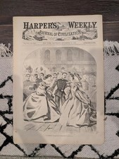 Harper’s Weekly November 21, 1863 – Winslow Homer Russian Ball Centerfold  picture