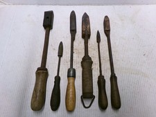 6 Vintage Antique Copper Soldering Irons Blacksmith Sheet Metal Tools picture