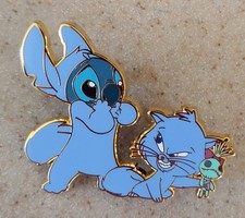 Fantasy Pin Disney Cats Stitch with Yzma Kitten being mean with Scrump picture