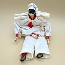 Vintage Pulcinella Terracotta Cloth Doll 7