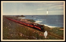 Southern Pacific Morning Daylight Train Pacific Ocean Coastline Postcard picture