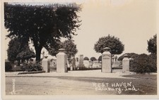 Edinburg, Indiana, Rest Haven Cemetery, RPPC AZO c.1924 postcard picture