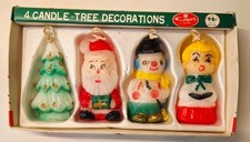 Vintage Capri (4) Christmas Candle Ornaments picture