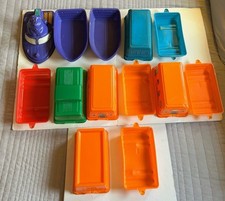 1982 McDonald’s Train 13 Pieces HAPPY MEAL Plastic McDonaldland Express & Boat  picture