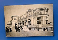 Vtg 1909 Asbury Park Beach New Jersey Ocean Boardwalk Postcard Fancy Clothes picture