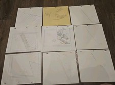 Guyver Original Production Douga Set (9) Anime Genga Sketches Bio-Booster Armor picture