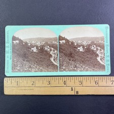 East Wilton NH Stereoview W.J. Bradbury Hillsborough County 1870s Townscape picture