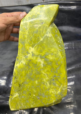 Premium Serpentine Jade Free Form 6.7KG Polished Green Stone Collector Specimen picture