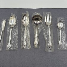 Oneida Community AFFECTION Silverplate 6 Piece Serving Set NEW Spoon Ladel Fork picture