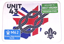 2019 Unit 43 Greater Manchester North UK Badge Patch 24th World Scout Jamboree picture