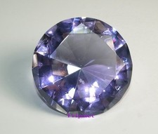 Tripact 60mm Lavender Crystal Diamond Jewel Crystal Paperweight 2.25 Inch picture