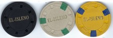 (Scarce)  PUERTO RICO EL-ISLENO $25, $5.00, $1.00 CHIPS picture