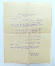 Naniloa Hotel Plant List Vintage Letter Ephemera Hilo Hawaii Travel Shrubs Trees picture