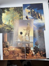 Vintage Lot of 5 Pomegranate Calendar Prints 1993-1998 by Maxfield Parrish picture