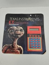 E.T. The Extra-Terrestrial Vintage 1982 Texas Instruments Calculator NEW ON CARD picture