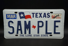1994 Texas LONE STAR STATE FLAG License Plate SAMPLE picture