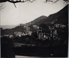 Hong Kong, view from the top of Peck, vintage print, ca.1900 vintage print picture