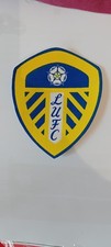Leeds United Upcycled Cotton Iron on Crest Badge patch LUFC picture