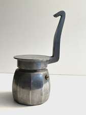 Vtg RARE Italian Neapolitan-Style Aluminum Stovetop Coffee Espresso Maker Pot picture