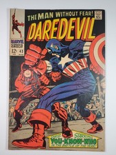 Daredevil #43 VG/FN 1968 Key Issue 1st Battle Daredevil vs Captain America picture