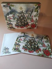 Lang ~ Christmas Tree Boxed Set ~ Snowy Village & Decorative Tree ~ Winget ~ NEW picture