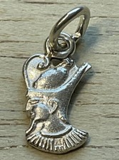 100% EGYPTIAN HANDMADE 800 STERLING SILVER King Ramses Pendant picture