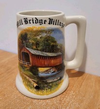 MILL BRIDGE VILLAGE  Ceramic Display Stein  WALTER J. SEIBOLD  Pennsylvania picture