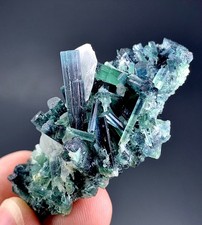 85 Carat Indicolite Tourmaline Crystals Specimen From Afghanistan picture