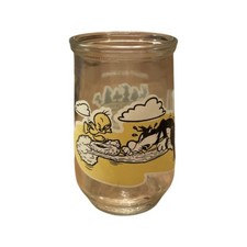 Vintage Welch's Jelly JAR Looney Tunes Tweety Bird & Slyvester @1995 4” H picture