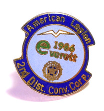Vintage 1986 Everett American Legion 2nd Dist. Conv. Cor P. Lapel Pin Insignia picture
