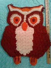Vintage Handmade OWL Wall Hanging 21
