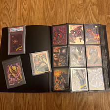 Topps Marvel Trading Card Lot 16 1995 Topps Chrome Masterpieces Flair Pages picture