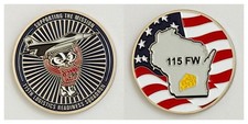 115th LRS Wisconsin Badger Challenge Coin 2#9 picture