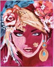 DC Comics' Black Orchid - 8x10 Canvas Tita Renae Original Art COA - NOT a Print picture