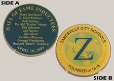 Zanesville City Schools 2009 Hall of Fame Challenge Coin  3#D picture