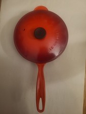 Le Creuset Enameled Cast Iron Saucier in the iconic Flame (orange-red gradient) picture