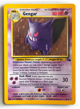 Wizards of the Coast Gengar 5/62 Fossil 1999 Holo Rare Unlimited English 80HP picture