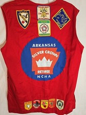 Vintage NCHA National Campers & Hikers Association Patch Vest 1970s size Large  picture