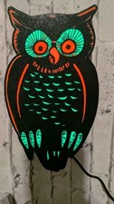 Halloween Decoration Vintage 50s Style Owl Light Box picture