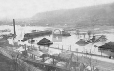 Junction Park Beaver River Flood New Brighton Pennsylvania PA - Reprint picture