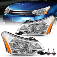 OEM Factory Headlight Assembly W/Bulbs Fit for 2008 2009 2010 2011 Ford Focus S picture