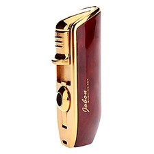 JOBON Classic Triple Torch Flame Cigarette Cigar Lighter with Cigar Punch-RED picture