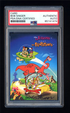 BOB SINGER SIGNED 1993 CARDZ THE JETSONS HANNAH BARBERA CARD PSA/DNA ARTIST picture