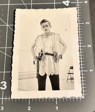 1940s Cute College Theater MAN Costume PETER PAN Make Up Antique Gay Int PHOTO picture