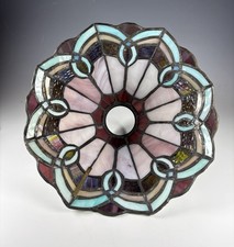 Quoizel Collectibles Stained Glass Lamp Shade 5 1/2” By 8 1/2”  picture